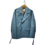 ショッピングレザージャケット MAISON SPECIAL◆ライダース/レザージャケット・ブルゾン/38/フェイクレザー/BLU/2132215203