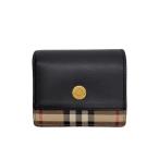 ショッピングBURBERRY BURBERRY◆2つ折り財布/レザー/BLK/レディース/コンパクトウォレット