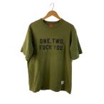 Supreme◆23SS/One Two Fuck You S/S Top/Tシャツ/M/コットン/カーキ