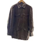 LES LESTON/リネンサファリジャケット/リネン/BRW