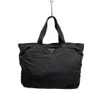 PRADA◆トートバッグ/ナイロン/BLK