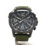 SEIKO◆ソーラー腕時計/アナログ/BLK/KHK/V172-0AL0/? NULL ?