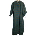 ショッピングINDIVIDUALIZED individualized shirts◆長袖ワンピース/20/コットン/GRY/チェック