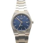 TISSOT◆クォーツ腕時計/アナログ/NVY/SLV/T137410