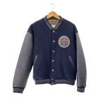 MEN’S BIGI◆メンズビギ/スタジャン/M/ウール/ネイビー/JM-1A63
