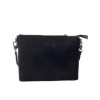 GUCCI◆ショルダーバッグ_ジャンボGGキャンバス/キャンバス/BLK