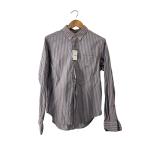 ショッピングstussy STUSSY◆長袖シャツ/M/コットン/BLU/無地//