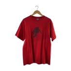 STUSSY◆Tシャツ/L/コットン/RED/MONOGRAM/SKATE MEN