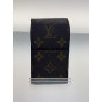 LOUIS VUITTON◆エテュイ・シガレット_モノグラム・キャンバス_BRW/レザー/BRW/モノグラム/メンズ