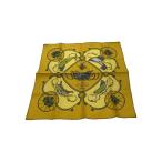 HERMES* шарф / шелк /YLW/ общий рисунок / женский / Calle 90/SPRINGS