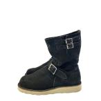 ショッピングエンジニアブーツ NEIGHBORHOOD◆エンジニアブーツ/US10/BLK/スウェード/MINH-FW-01