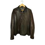 POLO RALPH LAUREN◆シングルライダース/レザージャケット・ブルゾン/ジップアップ/XL/レザー/中国製/BRW//