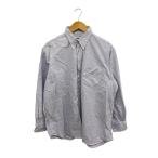 ショッピングINDIVIDUALIZED individualized shirts◆長袖シャツ/L/コットン/BLU/ストライプ
