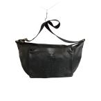 ショッピングVivienne Vivienne Westwood MAN◆パンチングロゴ/ショルダーバッグ/レザー/BLK/無地