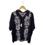 ショッピングstussy STUSSY◆アロハシャツ/XL/レーヨン/BLK/総柄/1110157