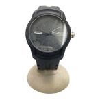 ショッピングdiesel DIESEL◆クォーツ腕時計/アナログ/ラバー/BLK/BLK/DZ-1830