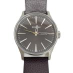 ショッピングnixon NIXON◆クォーツ腕時計/アナログ/レザー/BRW/BRW/SS