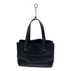 CHANEL◆トートPM_ニュートラベルライン_ナイロン_BLK/ナイロン/BLK
