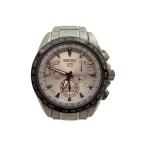SEIKO◆ASTRON/ソーラー腕時計/アナログ/WHT/SLV/8X53-0AB0-2