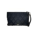 ショッピングPRADA PRADA◆クラッチバッグ/ナイロン/BLK/2NH006