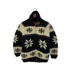 ショッピングカウチン CANADIANSWEATER◆カウチン/カーディガン(厚手)/カナダ製/--/ウール/BLK