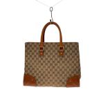 GUCCI◆トートバッグ_GGキャンバス/キャンバス/BRW/モノグラム