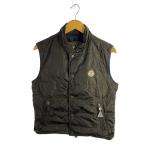 MONCLER◆ダウンベスト/1/ナイロン/BRW/無地