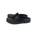 Paraboot◆UNITED ARROWS別注/シャイニービット ミュール/UK9.5/BLK/レザー