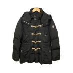 ショッピングmoncler MONCLER◆ダウンジャケット/O/ポリエステル/BLK/44508/91/69948