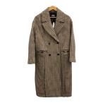 ZARA◆コート/S/ポリエステル/BEG/総柄