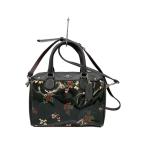 COACH* цветочный принт 2WAY сумка "Boston bag" /--/BLK/ цветочный принт /f25856//