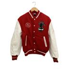 ショッピングstussy STUSSY◆ラスタ/スタジャン/M/ウール/RED//