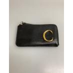 ショッピングchloe Chloe◆スモールパス/カードケース/レザー/BLK/レディース/CHC19UP059A37/ブラック
