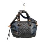 ショッピングdiesel DIESEL◆2wayレザーコンビショルダーバッグ/デニム/IDG(3)