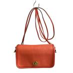 COACH◆オールドコーチターンロックショルダーバッグ/レザー/RED/17994/レッド//