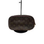 LOUIS VUITTON* небольшая сумочка * gun ju_ монограмма * парусина _BRW/--/BRW/ общий рисунок 