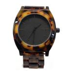 ショッピングnixon NIXON◆クォーツ腕時計/アナログ/BLK/BRW/SS/THE TIME TELLER ACETATE