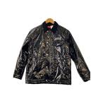 Supreme◆Quilted Patent Vinyl Work Jacket/ジャケット/S/ポリエステル/BLK//