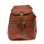 ショッピングcolors UNITED COLORS OF BENETTON◆リュック/レザー/BRW/無地