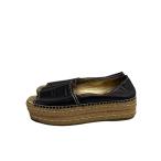 PRADA* эспадрильи /38.5/BLK/ кожа 