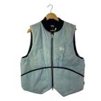 ショッピングstussy STUSSY◆ベスト/M/コットン/BLU/115654//