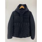 ショッピングmoncler MONCLER◆MONCH GIUBBOTTO/ダウンジャケット/1/ナイロン/BLK