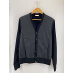 ショッピングmoncler MONCLER◆CARDIGAN TRICOT/ナイロン切替/カーディガン(薄手)/M/ウール/BLK
