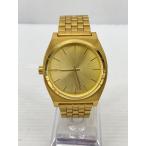 ショッピングnixon NIXON◆クォーツ腕時計/アナログ/ステンレス/GLD/GLD/MINIMAL