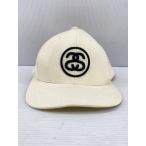 ショッピングstussy STUSSY◆キャップ/--/コットン/CRM/メンズ