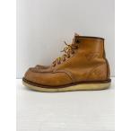 ショッピングred RED WING◆6-inch Classic Moc/レースアップブーツ/26cm/BRW/レザー