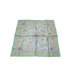 HERMES* шарф / шелк / многоцветный / женский 