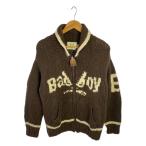ショッピングカウチン BAD BOY◆カウチン/カーディガン(厚手)/L/ウール/BRW