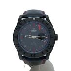 EDOX◆Class-1/自動巻腕時計/アナログ/レザー/ブラック/SS/93005