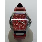 roberto cavalli◆roberto cavalli BY FRANCK MULLER/自動巻腕時計/アナログ/レッド